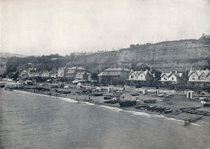 Shanklin - Vista de la playa y las alturas, 1895 de Unbekannt