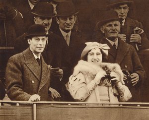 Compartiendo una broma en Aintree, 1937 de Unbekannt