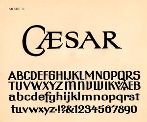 Hoja 1, de una carpeta de alfabetos, 1929 de Unbekannt