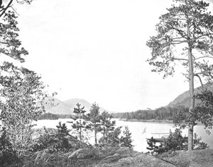 Montaña Shelving Rock, Lago George, Estado de Nueva York, EE.UU., c1900 de Unbekannt