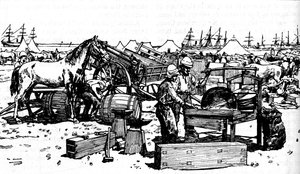 Forja de herradura de la Artillería de Nueva Gales del Sur en Suakim, c1885, 1902 de Unbekannt