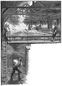 Paleando sal en South Durham Salt Works, 1884 de Unbekannt