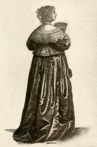 Muestra el vestido de una dama inglesa, 1640, 1937 de Unbekannt