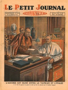 Firma del acuerdo entre el Vaticano e Italia, 1929