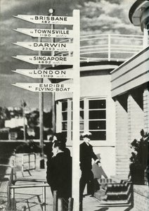 Señal en Rose Bay, Sídney, Australia, c1939-c1944 1946