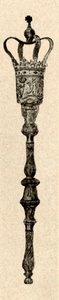 Maza de plata usada en la Casa de los Burgueses de Virginia, c1640-1770, 1937 de Unbekannt