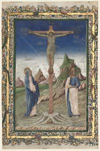 Hoja suelta de un misal: La Crucifixión, finales de 1400 de Unbekannt