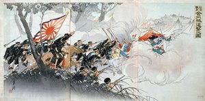 Guerra Sino-Japonesa, siglo XIX. Impresión japonesa. Colección privada de Unbekannt
