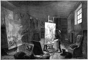 Estudio de Sir Edwin Landseer 1802-1873, Brighton, East Sussex, 1874 de Unbekannt