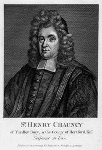 Sir Henry Chauncy, abogado, educador y anticuario inglés, 1802 de Unbekannt
