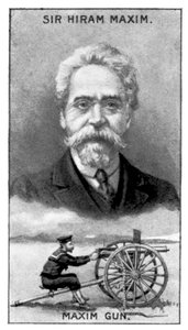Sir Hiram Stevens Maxim, inventor de la ametralladora Maxim, c1924
