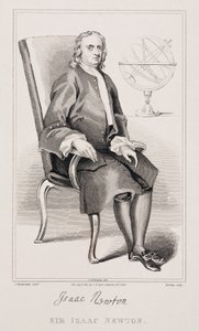 Sir Isaac Newton, matemático y físico inglés, c 1725 de Unbekannt