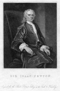 Sir Isaac Newton, matemático, astrónomo y físico inglés, siglo XIX