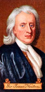 Sir Isaac Newton, tomado de una serie de tarjetas de cigarrillos, 1935 de Unbekannt