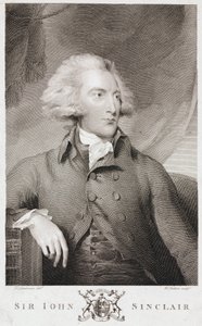 Sir John Sinclair, economista agrícola y estadístico escocés, c. 1790s de Unbekannt