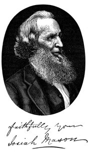 Sir Josiah Mason, fabricante de plumas inglés, c1880 de Unbekannt