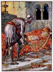 Sir Lancelot en la Capilla Peligrosa, 1911 de Unbekannt