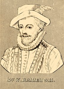 Sir W. Raleigh, c. 1552-1618, 1830 de Unbekannt