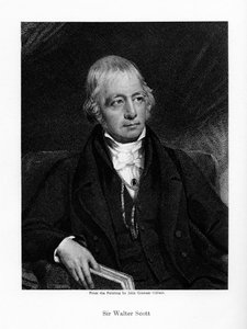 Sir Walter Scott, 1er Baronet, prolífico novelista histórico y poeta escocés, siglo XIX de Unbekannt