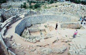 Sitio de las fortificaciones micénicas, Grecia, c1600-1100 a.C.