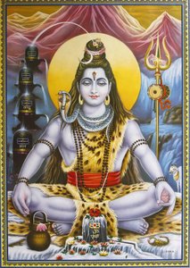 Imagen de Shiva sentado, Rishikesh, India de Unbekannt