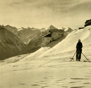 Esquí en el Schmittenhöhe, Austria, c1935 de Unbekannt