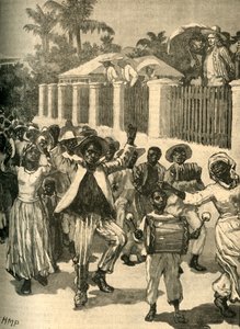 Festival de emancipación de la esclavitud en Barbados, c. 1834 c. 1890