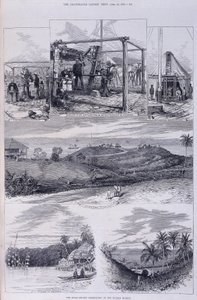 Observatorio del Eclipse Solar, Islas Nicobar, c1875 de Unbekannt