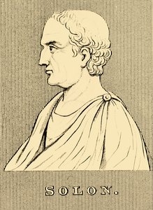 Solón, c630-c560 a.C., 1830 de Unbekannt