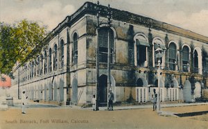 Cuartel Sur, Fuerte William, Calcuta, finales del siglo XIX-principios del siglo XX