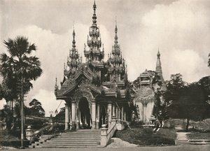 Entrada sur a la Pagoda Shwe Dagon, Rangún, 1900 de Unbekannt