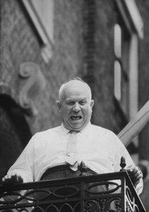 Líder soviético Nikita Khrushchev en Nueva York, EE.UU., septiembre de 1960 de Unbekannt