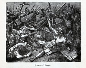 Muerte de Espartaco, 1882 de Unbekannt