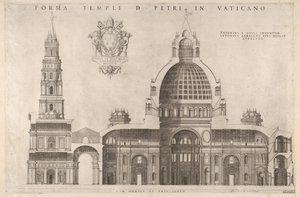 Diseño para la Basílica de San Pedro en el Vaticano, 1514