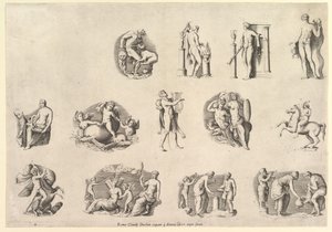 Speculum Romanae Magnificentiae: Temas después de la Antigüedad, ejecutado ca. 1550-77, impreso después de 1577