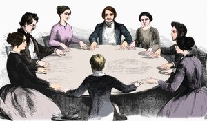 Reunión espiritista en Leipzig, Alemania, 1893