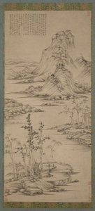 Niebla primaveral sobre un pabellón junto al río, dinastía Ming, 1368-1644 de Unbekannt