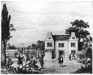 Jardines de primavera, sitio de Lowndes Square, Londres, finales del siglo XVIII c1907