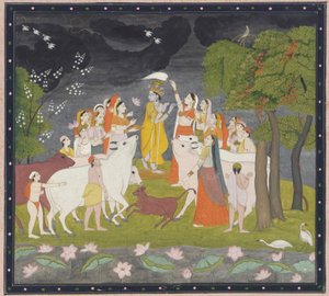 Sri Krsna con la flauta, ca. 1790-1800 de Unbekannt