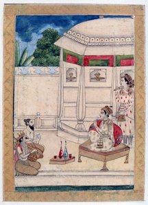 Sri Raga, Álbum Ragamala, Escuela de Rajasthan, siglo XIX de Unbekannt