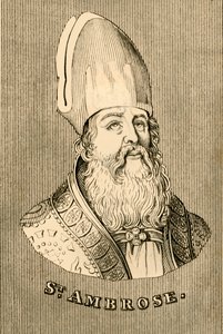San Ambrosio, c. 340-397, 1830 de Unbekannt