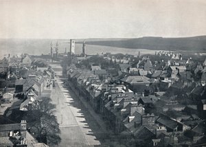 San Andrés - Vista de la ciudad desde la torre de la iglesia del colegio, 1895 de Unbekannt