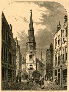 Iglesia de St. Antholins, Watling Street 1868, 1897 de Unbekannt