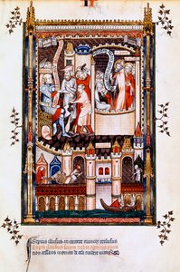 San Denis, San Rústico y San Eleuterio en prisión, 1317