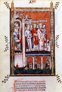 San Denis muestra a los mártires, 1317 de Unbekannt