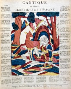Santa Genoveva de Brabante en el bosque