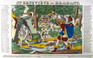 Santa Genoveva de Brabante en el bosque, siglo XIX