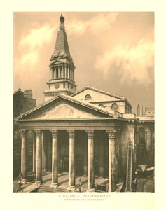 San Jorge, Bloomsbury, vista desde el sureste, mediados-finales del siglo XIX de Unbekannt