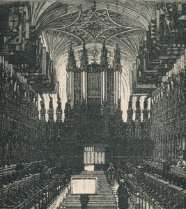 Capilla de San Jorge: El Coro, mirando al oeste, 1895 de Unbekannt