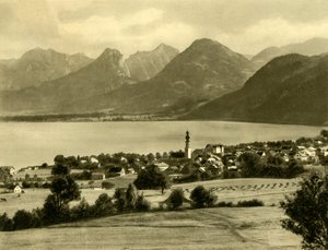 St Gilgen, Lago Wolfgang, Austria, c1935 de Unbekannt